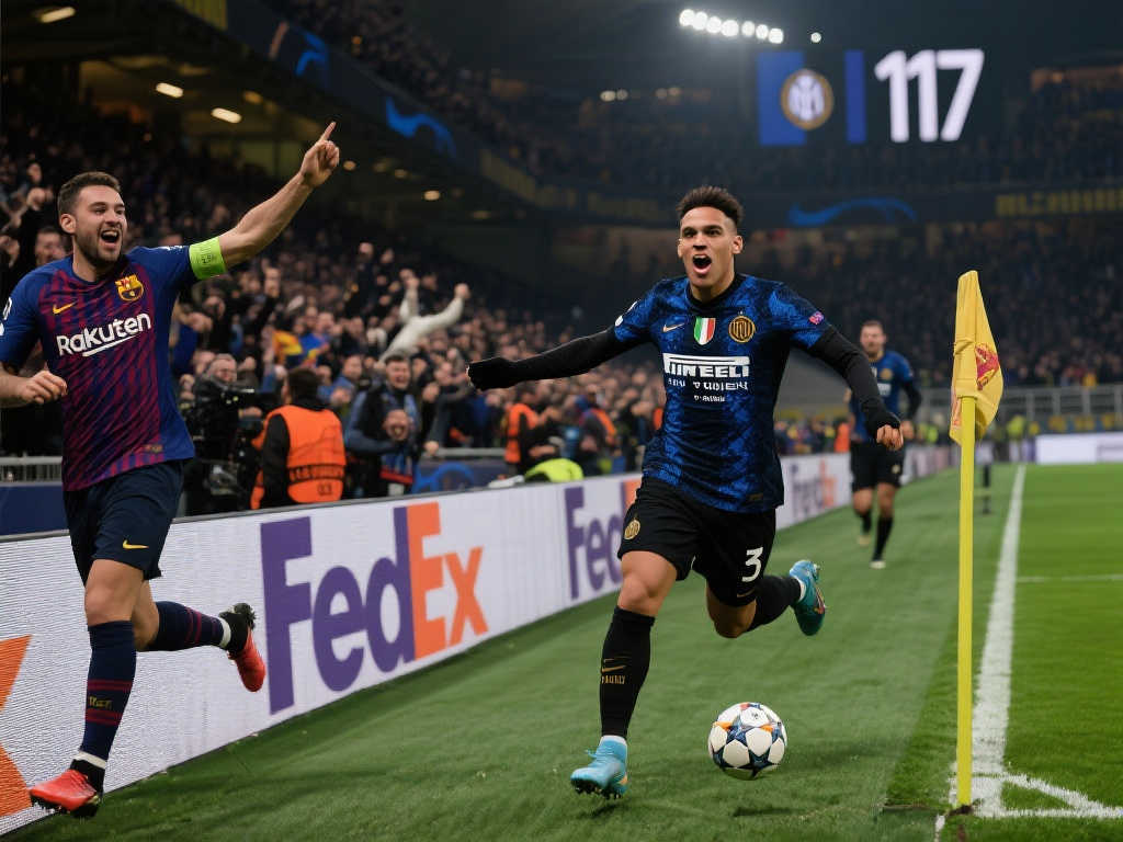 93分钟扳平加时逆转！国际米兰4：3险胜巴塞罗那